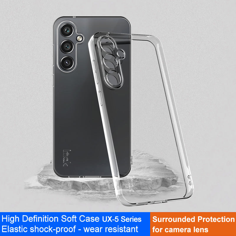 IMAK UX-5-serien til Samsung Galaxy S23 FE Clear Phone Shell Støvtæt cover TPU mobiltelefon etui IMAK UX-5-serien til Samsung Galaxy S23 FE Clear Phone Shell Støvtæt cover TPU mobiltelefon etui